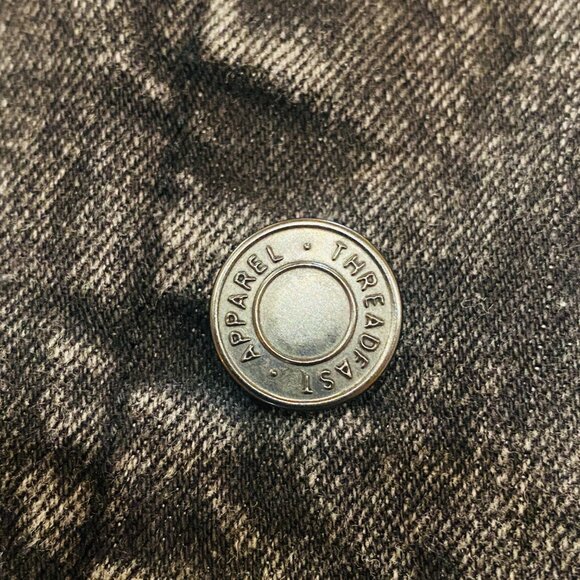 Washed Black Unisex Black Denim Jacket Never Worn Threadfast Apparel Size XL - Picture 6 of 11